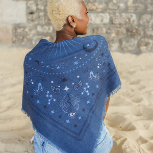 Cosmic Rodeo Cashmere Bandana Sweater Wrap
