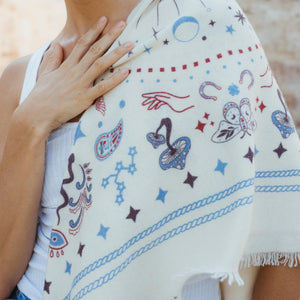 Cashmere Bandana Sweater Wrap