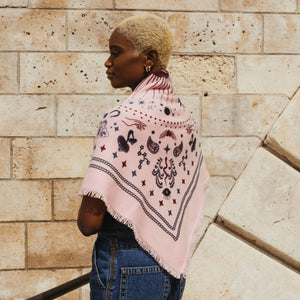 Cosmic Rodeo Cashmere Bandana Sweater Wrap