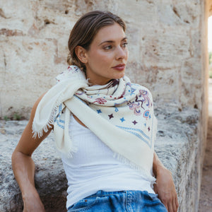 Cashmere Bandana Sweater Wrap