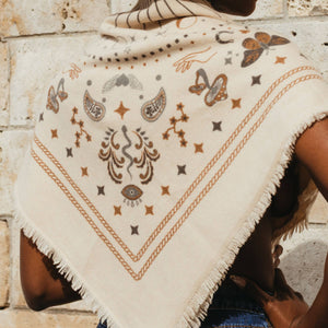 Cosmic Rodeo Cashmere Bandana Sweater Wrap