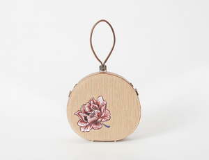 Demi Poppy Crossbody Bag, Embroidered