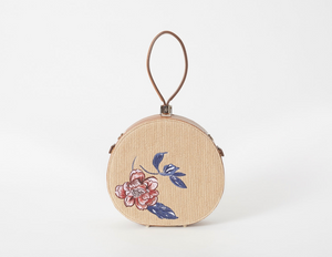 Demi Poppy Crossbody Bag, Embroidered