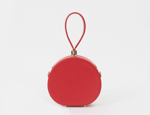 Demi Poppy Crossbody Leather Bag, Red